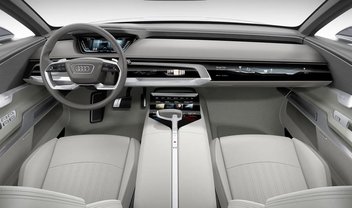 Carro inteligente e bonito? O interior desse Audi vai deixar você babando