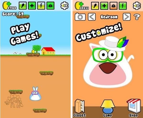 GAMEPLAY ANDROID - POU O SEU BICHINHO VIRTUAL - SAMSUNG GALAXY TAB