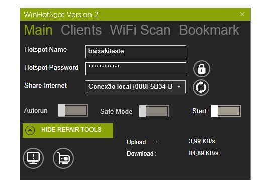 Winhotspot Virtual WiFi Router.