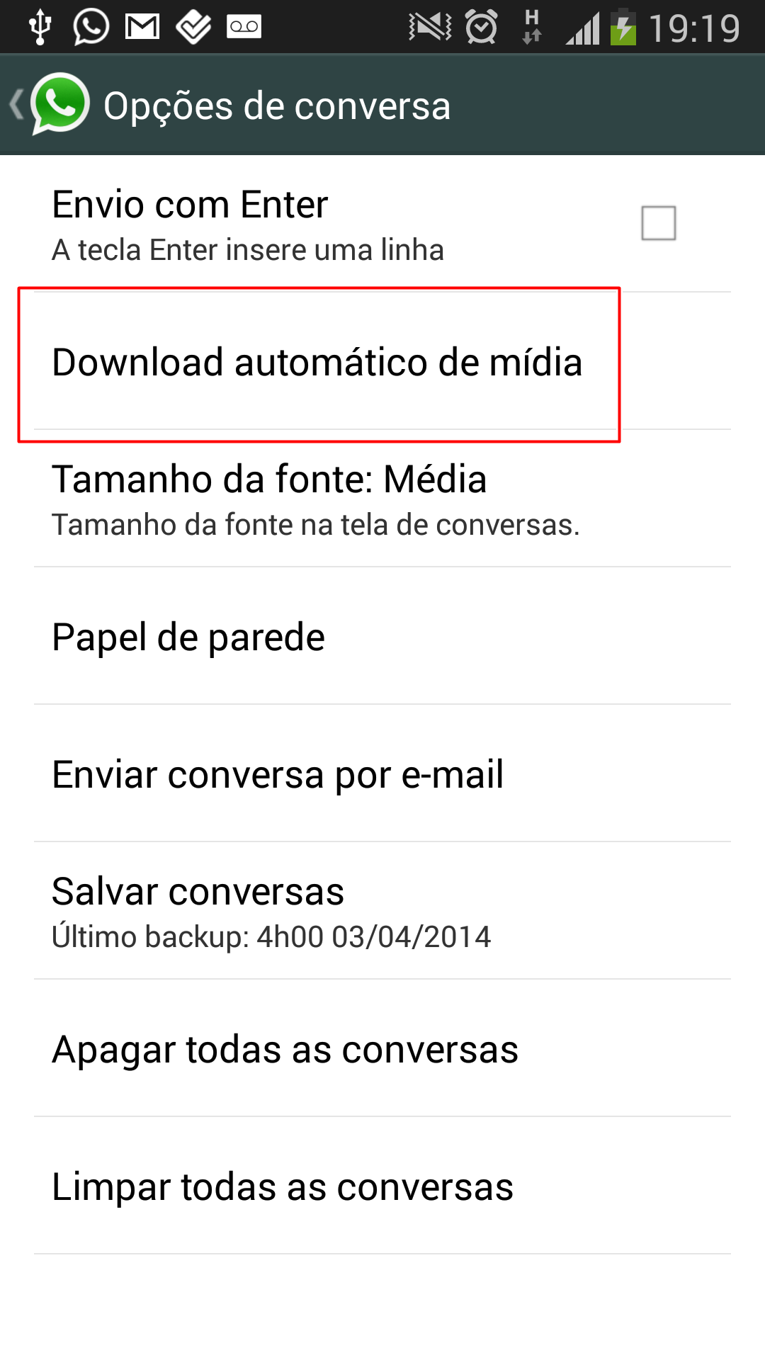 Como evitar download automático de arquivos no Android