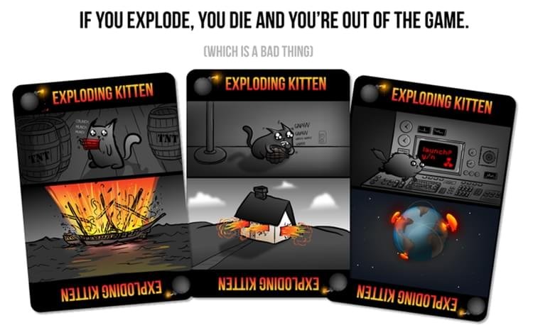 Exploding Kittens - gatinhos, explosões e muita diversão!