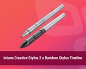 Review: canetas Intuos Creative Stylus 2 e Bamboo Stylus Fineline