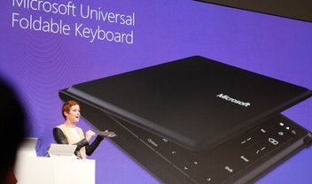 Microsoft apresenta teclado dobrável universal para smartphones