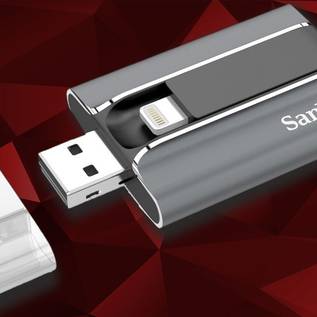 Imagem de Novo flash drive SanDisk iXpand com conector Lightning chega com 128 GB