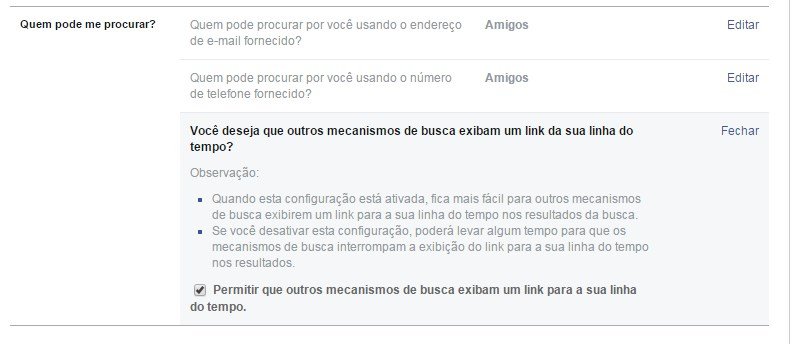 Como impedir que a busca do Google mostre seu perfil do Facebook