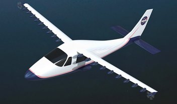 Avião conceitual desenvolvido pela NASA voa com 18 motores elétricos