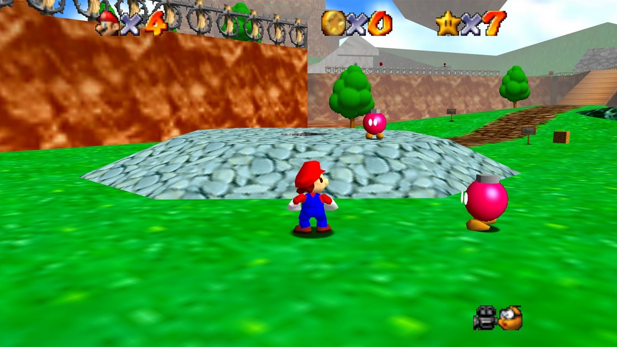 Já podem jogar o primeiro nível de Super Mario 64 em HD