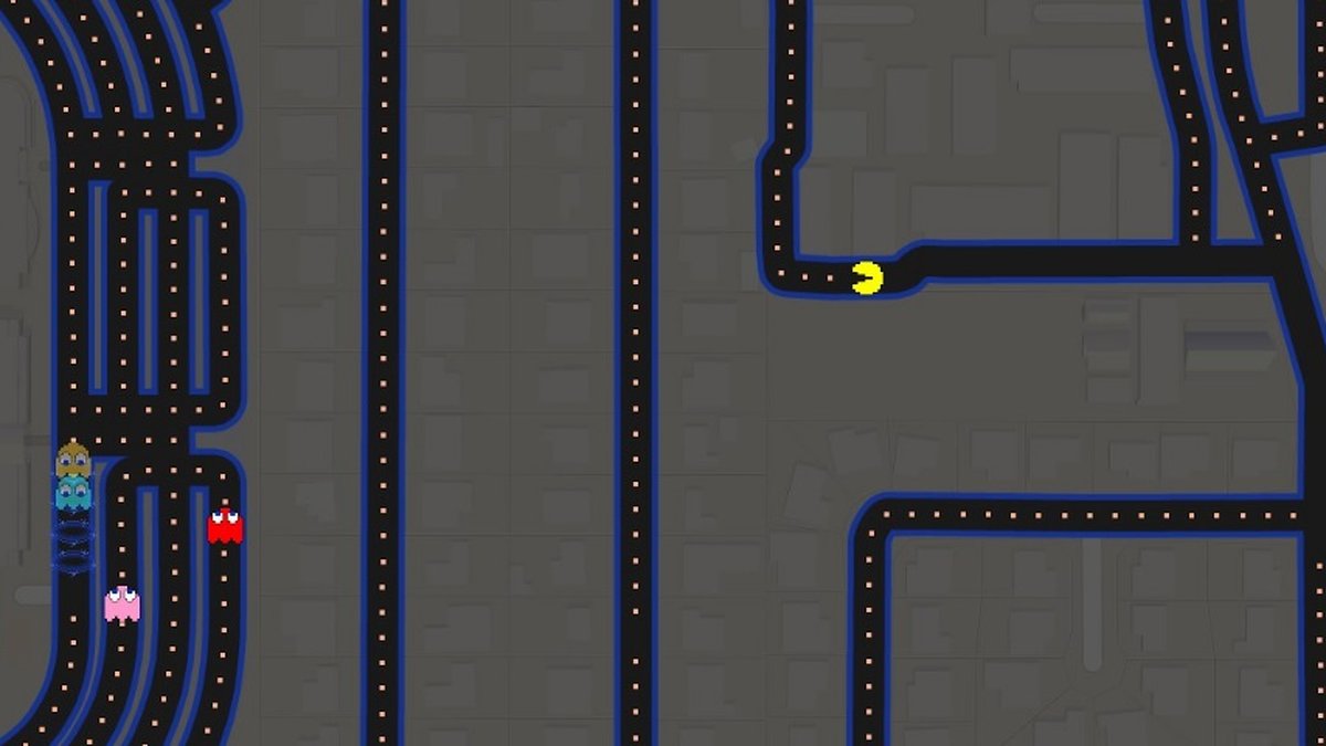 Já é primeiro de abril? Google Maps vira um grande jogo de Ms. Pac