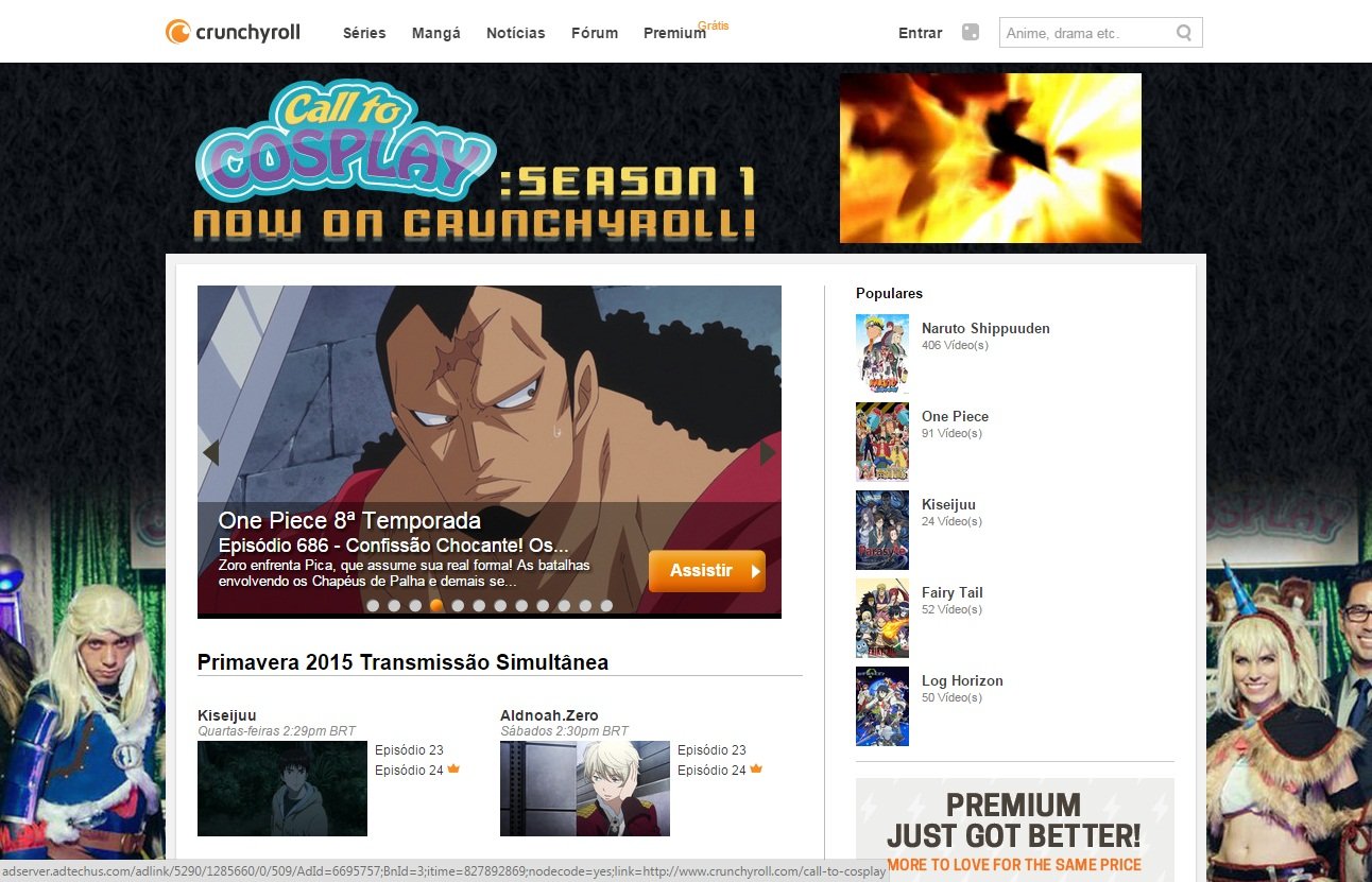 Qual o seu meio principal de assistir animes? crunchyroll Serviços de  Serviços de streaming streaming gerais