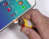 Mais um? Teste de resistência do Galaxy S6 usa estilete, chaves e fogo