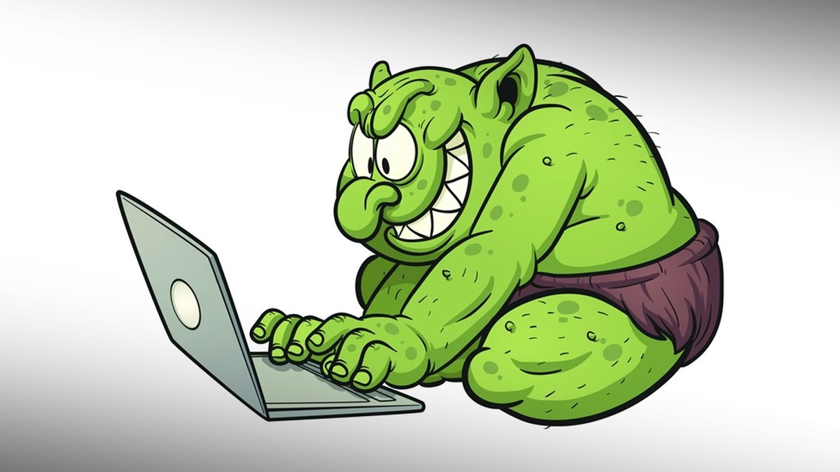 Foto de Internet Troll Comentário Significa Envio De Imagens De Um