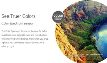 Como funciona o sensor de espectro de cores da câmera do LG G4