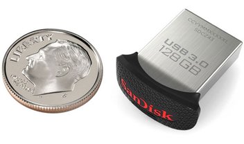 SanDisk apresenta menor pendrive do mundo de 128 GB