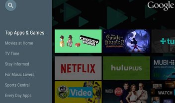 Android TV ganha mais de 600 novos aplicativos com atualização