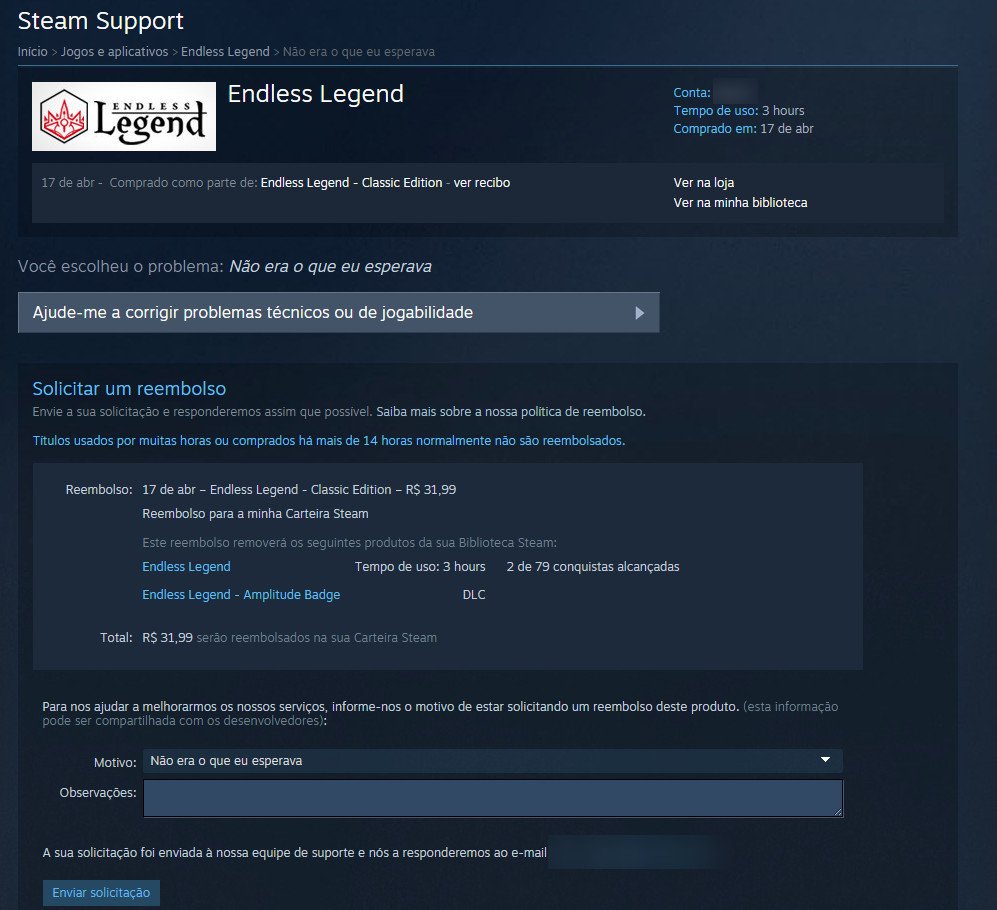 Cómo reembolsar en steam?