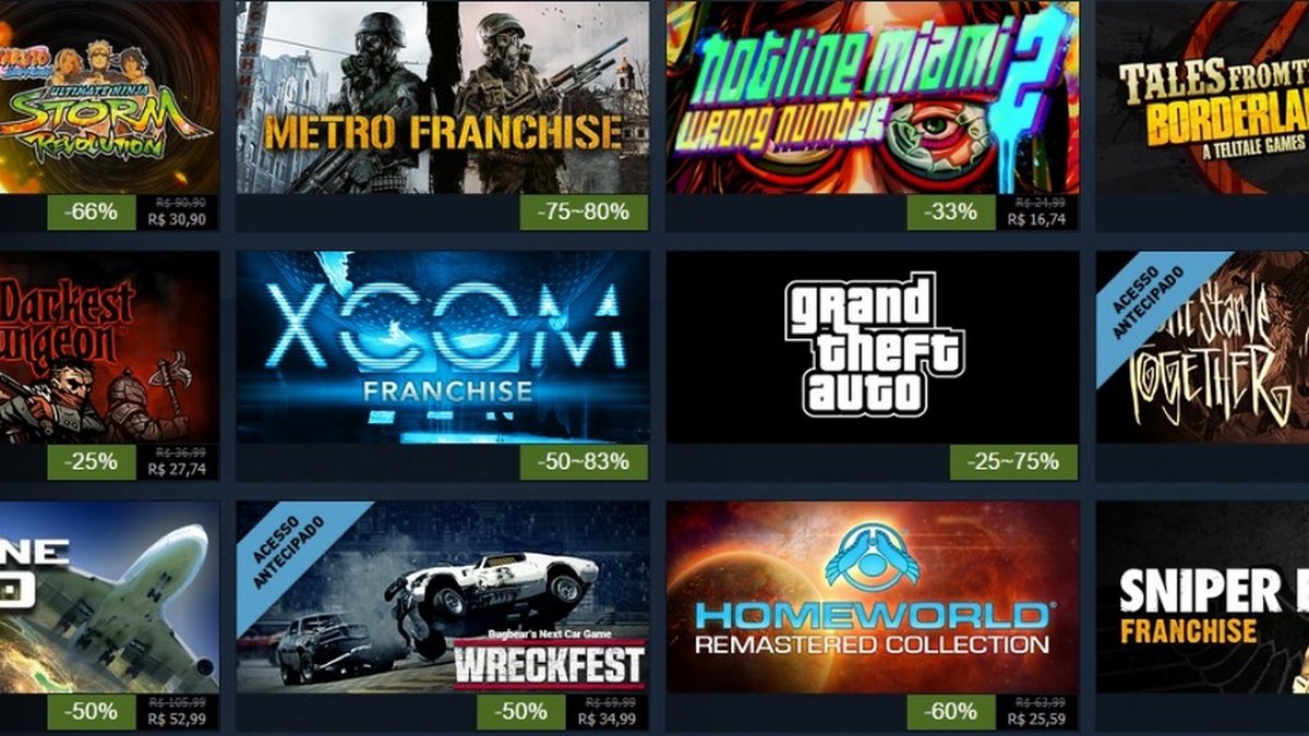 Steam Summer Sale: 10 jogos por menos de R$ 100