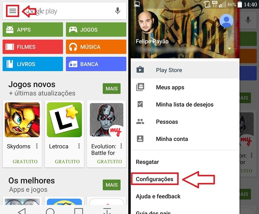 COLOCAR SENHA E BLOQUEAR JOGOS NA PLAY STORE - CONTROLE DOS PAIS