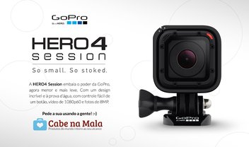 Parceria TecMundo e Cabe na Mala: desconto exclusivo na GoPro HERO4 Session