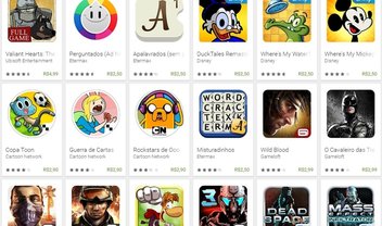 Promoção: Google Play oferece games famosos com até 90% de desconto