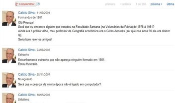 Brasileiro que não desiste nunca busca velhos amigos desde o Orkut em 2004