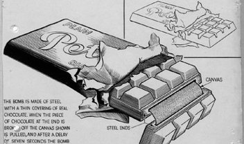 Desenhos mostram como bombas eram disfarçadas de 'chocolate' na 2ª Guerra