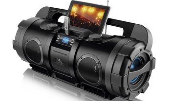 Batidão: Boombox Bazzoka é o player portátil com 2 subwoofers da Multilaser