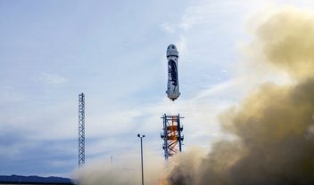 Foguete reutilizável da Blue Origin realiza pouso vertical controlado