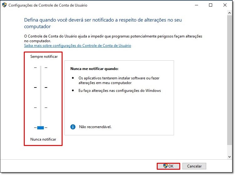 Executando programas com credenciais de Administrador