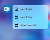 Outlook para iOS recebe atualização e passa a ser compatível com 3D Touch