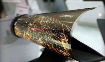 LG apresenta display OLED que pode ser enrolado como um jornal