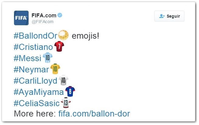 Cristiano Ronaldo posta emoji em publicação e ironiza Bola de Ouro