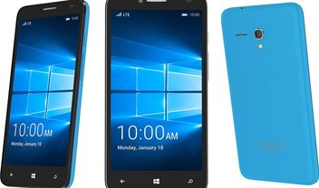 Conheça o smartphone barato OneTouch Fierce XL, com Windows 10