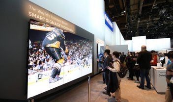 Samsung apresenta video wall com a moldura mais fina do mundo na CES 2016