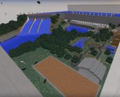 Grupo de brasileiros recria a Usina de Itaipu no Minecraft