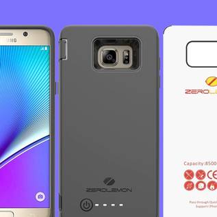 Imagem de ZeroLemon lança case de bateria de 8500 mAh ao Galaxy Note 5 e S6 Edge+