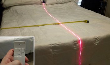 Chega de ser 'chutado' do colchão: use um laser e proteja seu lado da cama