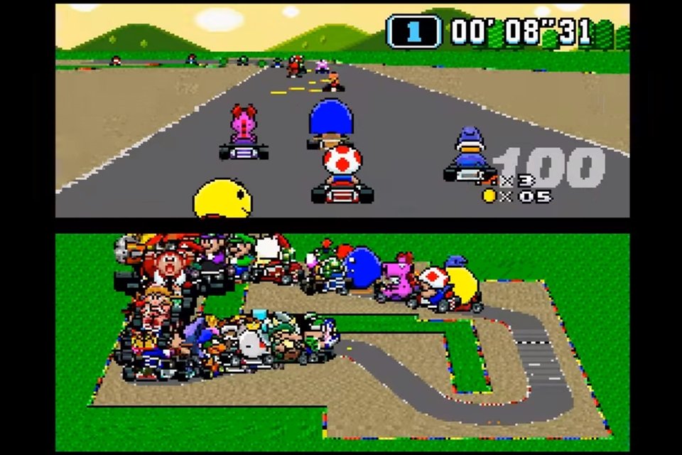 Jogo Super Mario Kart - Super Nintendo