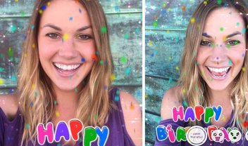 O novo filtro do Snapchat é legal, mas só vale por um dia: seu aniversário