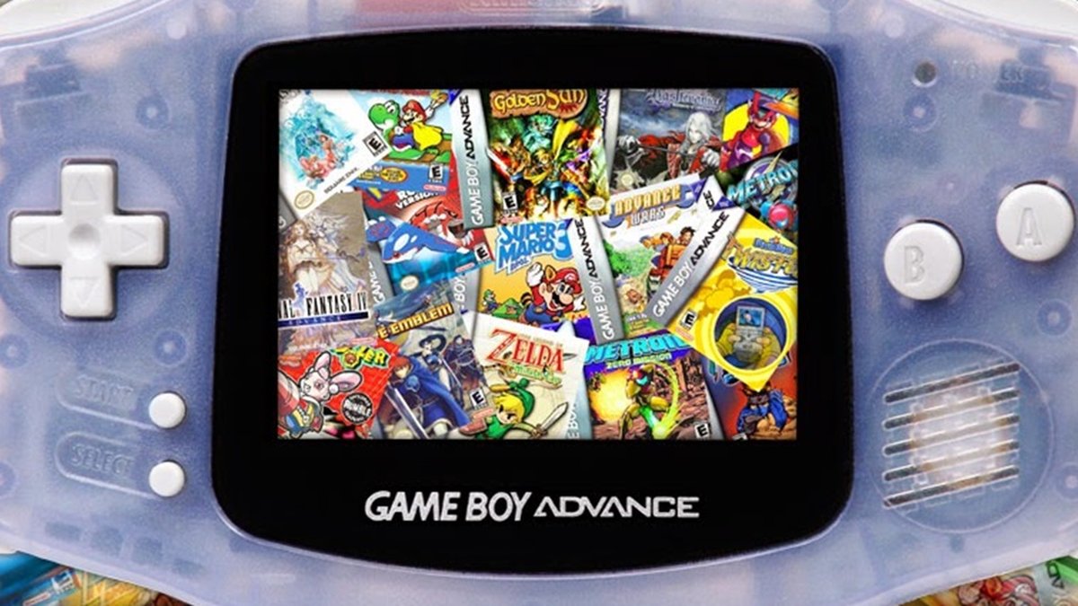 portátil Game Boy Advance (mais conhecido como GBA) Nintendo