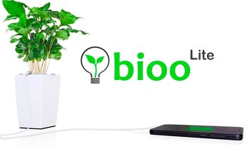 Bioo Lite: vaso de plantas usa a fotossíntese para gerar energia