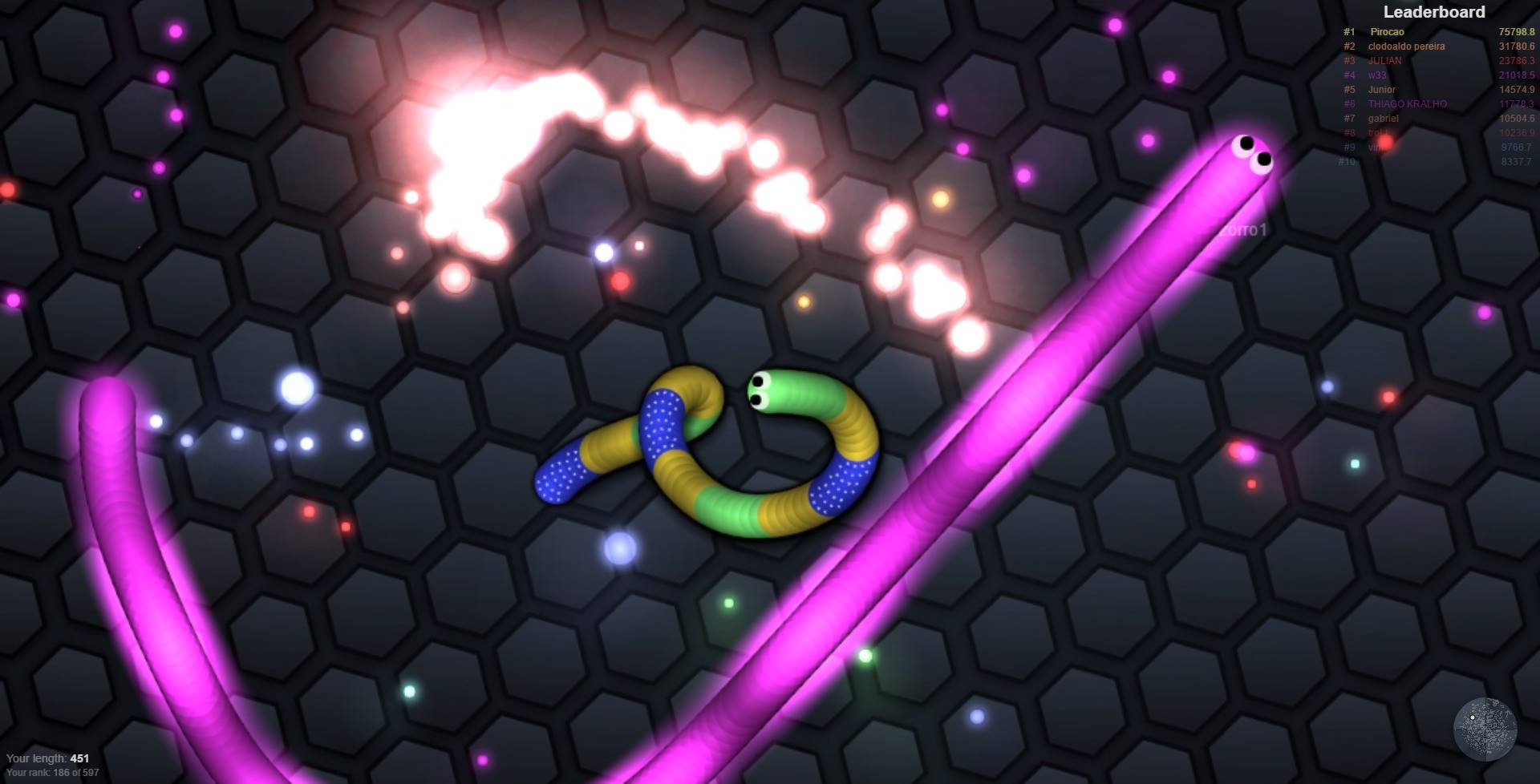 Tudo o que você precisa para detonar no Slither.io, o game do