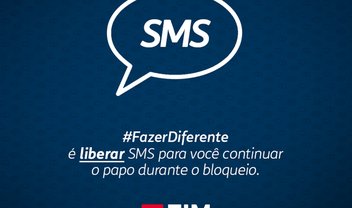 TIM dá mensagens SMS grátis para clientes enquanto WhatsApp está fora do ar