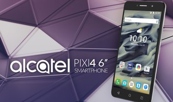 Surpreenda-se com o Alcatel Pixi 4, um smartphone com tela de 6 polegadas