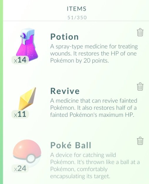 Pokémon GO: Lista de itens e como funciona cada um deles