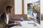 Imagem de Novos monitores da Philips: tela 4K curva e webcam “invisível” se destacam