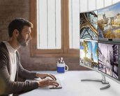 Novos monitores da Philips: tela 4K curva e webcam “invisível” se destacam