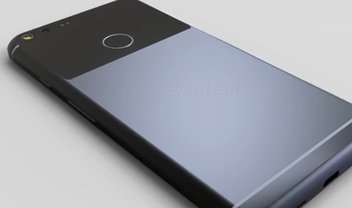 Vaza galeria de imagens e dimensões do Google Pixel XL