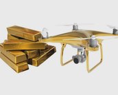 Drone folheado a ouro sai por R$ 75 mil