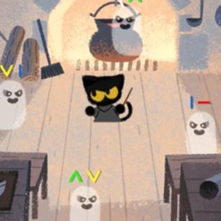 Imagem de Doodle do Halloween 2016 é um joguinho simplesmente viciante