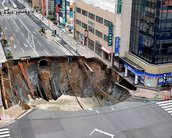 Japão fecha cratera de 15 metros em 48 horas e surpreende o mundo